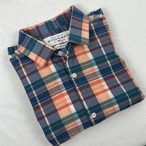 Mizzen + Main Leeward Collection Plaid Button Down‎ Shirt (Men's XXL) Trim Fit